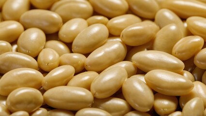 close up of a pile of beans