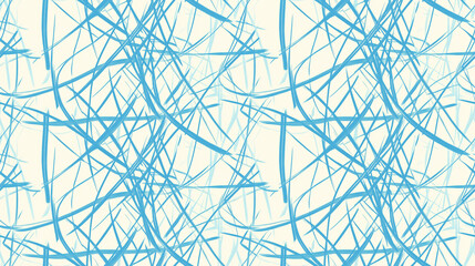 Obraz premium Abstract geometric pattern with blue lines on light background for modern design projects - seamless pattern