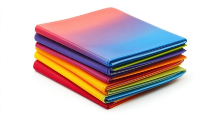 2025 calendar with colorful monthly dividers, isolated on white, perfect for organized planning