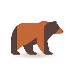 Fototapeta premium brown bear icon