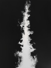 Obraz premium White Ink on Black