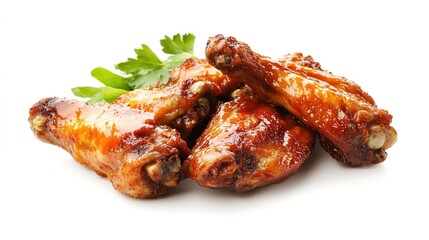 Delicious deep-fried battered crispy chicken wings, golden brown and perfectly crispy. This mouthwatering image captures the irresistible texture and flavor of fried chicken, perfect for food lovers, 