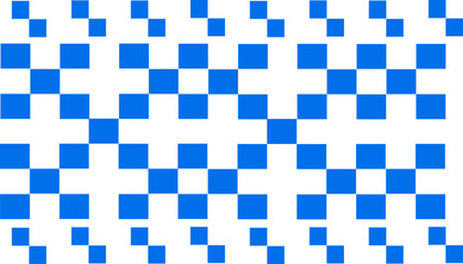 Blue Checkerboard Background Vector Abstract Seamless Pattern 