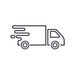 Delivery Truck Logo Template Icon