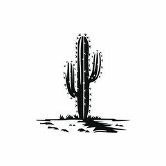 Silhouettes of cactus