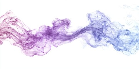 Fototapeta premium A detailed smoke PNG image, perfect for overlays, with realistic flowing patterns.