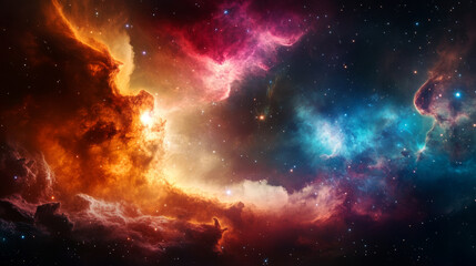 Fototapeta premium A Captivating Journey Through the Cosmic Nebula: Explore the Wonders of the Universe