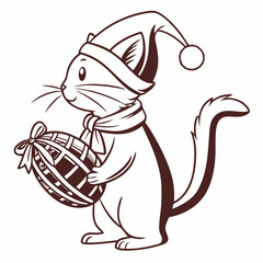 cartoon Christmas Animals Candy Dome