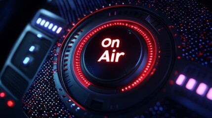 Dynamic On Air Icon with Sleek Digital Lighting