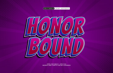 honor bound editable text effect with a knight and game text style