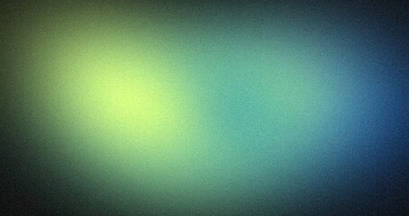 Abstract color gradient dark grainy gradient backdrop design. Blue green orange black color flow noisy gradient, Vibrant, bright, glowing, shine, noise texture, backdrop