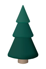Fototapeta premium Christmas tree png, 3D design, holiday decor sticker