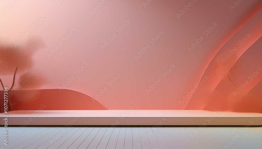 Poster abstract background minimal style for product branding presentation. mock up scene with empty space