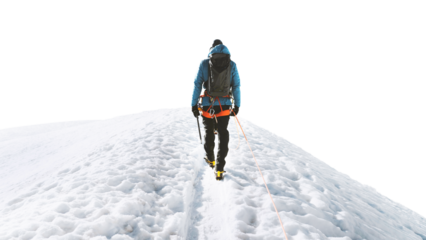 PNG Man backpack for hiking, collage element, transparent background