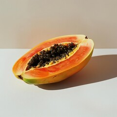 An image of a fruit salad with pears and blackberries resting on a table.