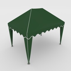 3d render Gazebo Tent, outdoor pop-up, garden party tent	
