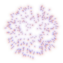 Pink firework png collage element, transparent background