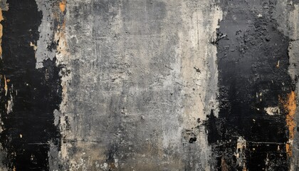 Obraz premium Abstract Black, Grey, and Gold Paint Texture