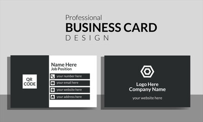 modern business card template layout