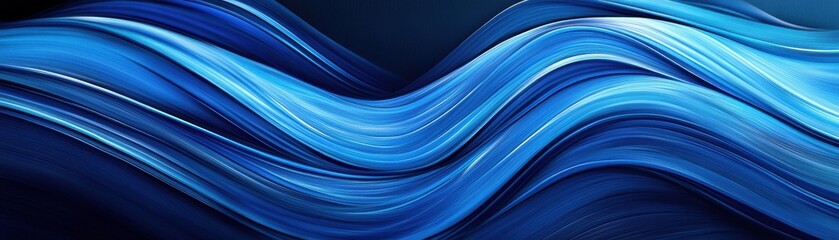Abstract Blue Swirling Lines Background