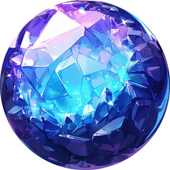 Blue crystal orb