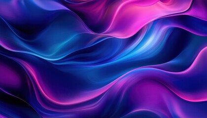 Obraz premium Abstract Swirling Blue and Purple Liquid Texture