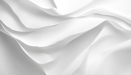 Obraz premium Abstract White Draped Fabric with Subtle Texture