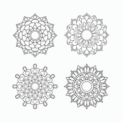 simple mandala art, Design for a wallpaper Paint shirt and tile Sticker Design