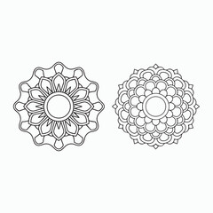 simple mandala art, Design for a wallpaper Paint shirt and tile Sticker Design