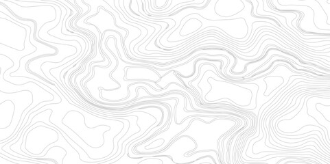 Fototapeta premium Topography background. Vector banner. Modern design with White background with topographic wavy pattern