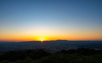 Obraz premium 沈む夕陽