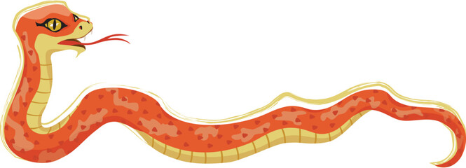 巳年の蛇のイラスト