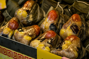 Dragon boat dumplings, Thai street food, cultural food pictures