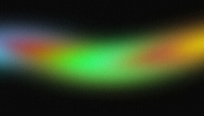 Obraz premium Smooth color gradient grainy backdrop design. Abstract blue orange green color noisy gradient, vibrant color flow, glowing, bright, shine, noise texture, website header design, banner, poster