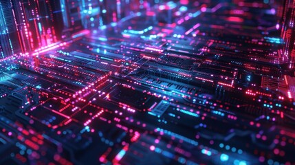 Fototapeta premium Digital Transformation: Adopting technological innovations to revamp business processes, elevate customer experiences, and drive efficiency. 