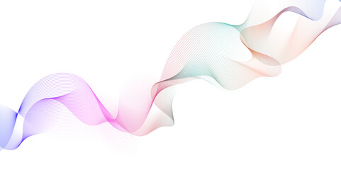 	
Abstract wave lines dynamic flowing colorful light isolated background. peach fuzz with dynamic waves for wedding design. Premium template with stripes and gradient mesh for banner or poster. vector