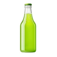 Create stunning visuals featuring a vibrant green beverage in a transparent background for enhanced marketing appeal