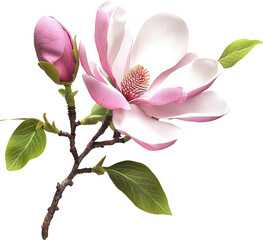 Obraz premium Pink magnolia flower