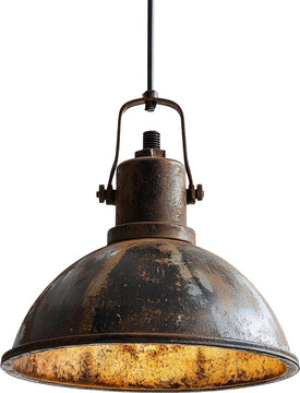 Rustic industrial pendant lamp