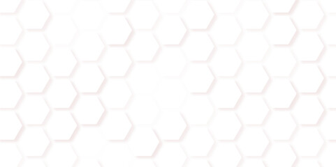 Black honeycomb on a white background. Isometric geometry. Seamless pattern of the hexagonal netting