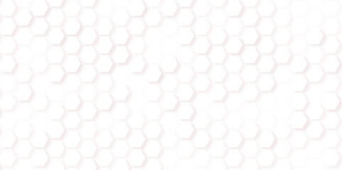 Black honeycomb on a white background. Isometric geometry. Seamless pattern of the hexagonal netting