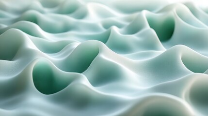 Obraz premium Subtle Mint Green and White Gradient Background for Use in Design, Website, and Print Projects