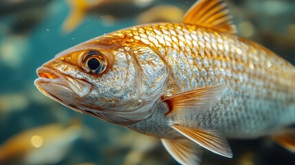 Freshly Caught Fish in Natural Light with Detailed View