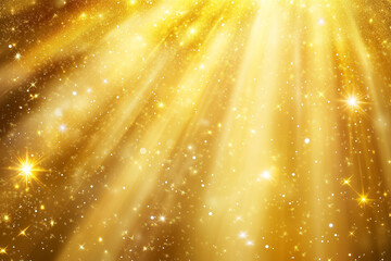 Obraz premium A burst of sparkling golden shine and a festive atmosphere