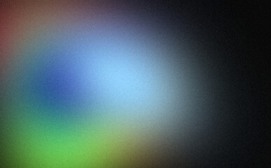 Smooth color gradient grainy backdrop design. Abstract blue green orange color noisy gradient, vibrant color flow, glowing, bright, shine, noise texture, website header design, banner, poster