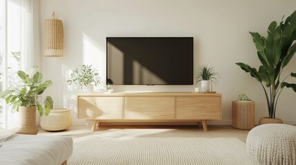 Modern Living Room Interior with Clean Design Elements