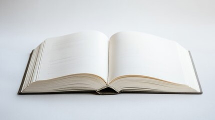 Fototapeta premium Open book on white background.