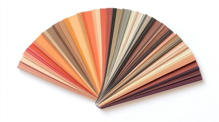 Color Palette Fan Displaying Warm Tones and Shades