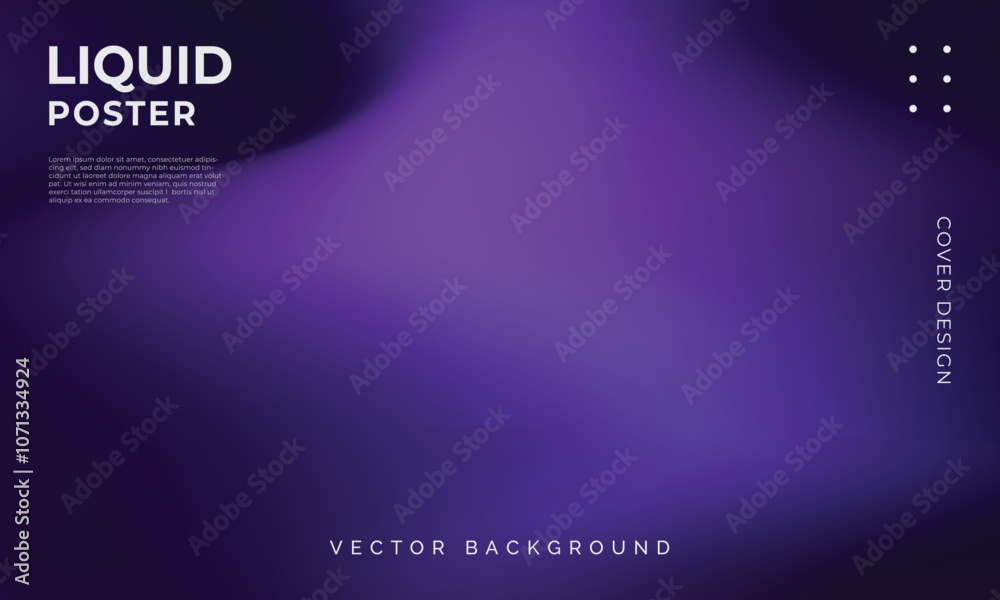 Poster modern soft dark purple mesh gradient background template with empty space for design
