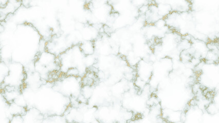 Marble texture and background. Golden and white marble stone, wall tiles texture. White carrara marble stone texture. Seamless pattern of tile stone with bright and luxury